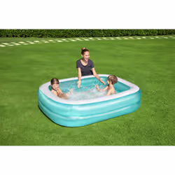 Bestway PISCINE RECTANGULAIRE 2.01m x 1.5m x 51cm - bleue - Vue supplémentaire 7
