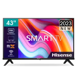 Hisense 43A4K TV 109,2 cm (43") Full HD Smart TV Wifi Noir 250 cd/m²