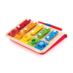 Hape Jouet d’éveil musical en bois - Xylophone trieur de formes - dès 12 mois et +