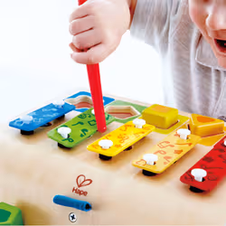 Hape Jouet d’éveil musical en bois - Xylophone trieur de formes - dès 12 mois et + - Vue supplémentaire 2