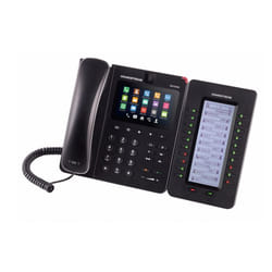 Grandstream Networks GXV3240 téléphone fixe Noir 6 lignes LCD Wifi