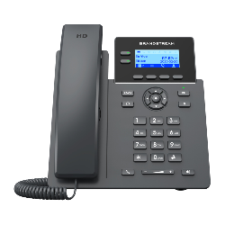 Grandstream Networks GRP2602P téléphone fixe Noir 2 lignes LCD