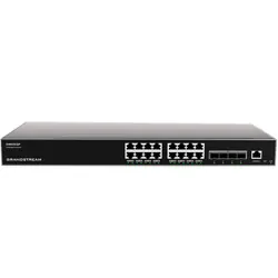 Grandstream Networks GWN7812P commutateur réseau Géré L3 Gigabit Ethernet (10/100/1000) Connexion Ethernet, supportant l'alimentation via ce port (PoE) Gris