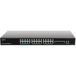 Grandstream Networks GWN7813P commutateur réseau Géré L3 Gigabit Ethernet (10/100/1000) Connexion Ethernet, supportant l'alimentation via ce port (PoE) Gris