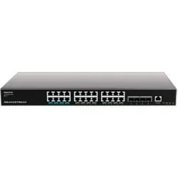 Grandstream Networks GWN7813P commutateur réseau Géré L3 Gigabit Ethernet (10/100/1000) Connexion Ethernet, supportant l'alimentation via ce port (PoE) Gris