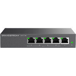Grandstream Networks GWN7700P commutateur réseau Non-géré Gigabit Ethernet (10/100/1000) Connexion Ethernet, supportant l'alimentation via ce port (PoE) Noir