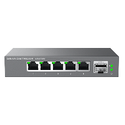 Grandstream Networks GWN7701P commutateur réseau Non-géré Gigabit Ethernet (10/100/1000) Connexion Ethernet, supportant l'alimentation via ce port (PoE) Noir