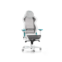 DXRacer AIR R1S-WQG Siège de jeu sur PC Siège respirant Gris, Blanc