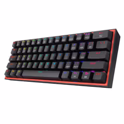 REDRAGON FIZZ PRO K616-RGB B clavier Jouer USB + RF Wireless + Bluetooth QWERTY Anglais Noir, Rouge - Vue supplémentaire 2