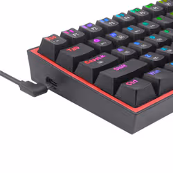 REDRAGON FIZZ PRO K616-RGB B clavier Jouer USB + RF Wireless + Bluetooth QWERTY Anglais Noir, Rouge - Vue supplémentaire 3