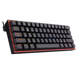 REDRAGON FIZZ PRO K616-RGB B clavier Jouer USB + RF Wireless + Bluetooth QWERTY Anglais Noir, Rouge - Vue supplémentaire 7