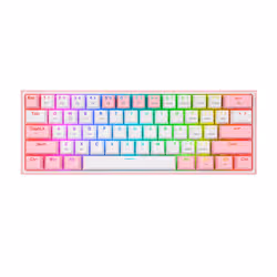 REDRAGON K616 Fizz Pro white/pink clavier USB + RF Wireless + Bluetooth Rose, Blanc