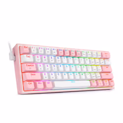 REDRAGON K616 Fizz Pro white/pink clavier USB + RF Wireless + Bluetooth Rose, Blanc - Vue supplémentaire 4