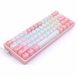 REDRAGON K616 Fizz Pro white/pink clavier USB + RF Wireless + Bluetooth Rose, Blanc - Vue supplémentaire 5