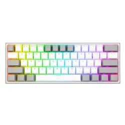 REDRAGON K617-RGB Fizz RGB White/Grey clavier USB Noir