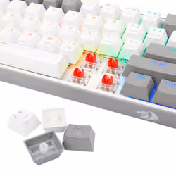 REDRAGON K617-RGB Fizz RGB White/Grey clavier USB Noir - Vue supplémentaire 7
