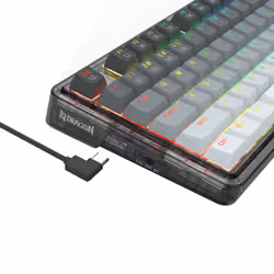 REDRAGON K673GG-RGB-PRO Ucal Pro clavier USB + RF Wireless + Bluetooth Noir, Gris