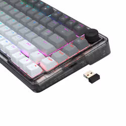 REDRAGON K673GG-RGB-PRO Ucal Pro clavier USB + RF Wireless + Bluetooth Noir, Gris - Vue supplémentaire 3