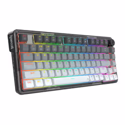 REDRAGON K673GG-RGB-PRO Ucal Pro clavier USB + RF Wireless + Bluetooth Noir, Gris - Vue supplémentaire 4