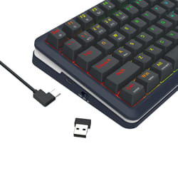 REDRAGON K708-RGB-PRO FLEKACT clavier USB + RF Wireless + Bluetooth Noir