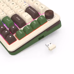 REDRAGON K681CGC-RGB-PRO Cyrus clavier USB + RF Wireless + Bluetooth Blanc, Vert - Vue supplémentaire 8