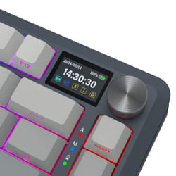 REDRAGON K708GG-RGB-PRO Flekact clavier USB + RF Wireless + Bluetooth Noir, Gris