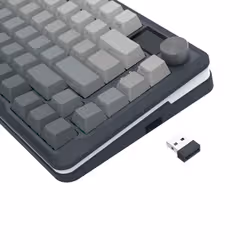 REDRAGON K708GG-RGB-PRO Flekact clavier USB + RF Wireless + Bluetooth Noir, Gris - Vue supplémentaire 4