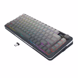 REDRAGON K708GG-RGB-PRO Flekact clavier USB + RF Wireless + Bluetooth Noir, Gris - Vue supplémentaire 7