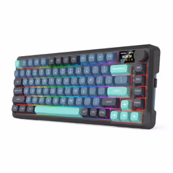 REDRAGON K724GBG-RGB-PRO Behemoth clavier USB + RF Wireless + Bluetooth Gris, Bleu - Vue supplémentaire 3