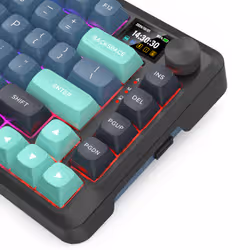 REDRAGON K724GBG-RGB-PRO Behemoth clavier USB + RF Wireless + Bluetooth Gris, Bleu - Vue supplémentaire 4