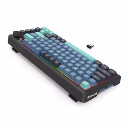 REDRAGON K724GBG-RGB-PRO Behemoth clavier USB + RF Wireless + Bluetooth Gris, Bleu - Vue supplémentaire 8