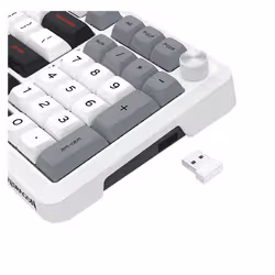 REDRAGON K688WGL-RGB-PRO Bragi Pro clavier USB + RF Wireless + Bluetooth Blanc, Gris - Vue supplémentaire 5