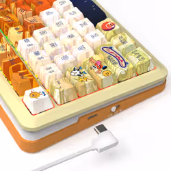 REDRAGON K708GF-RGB-PRO Flekact PRO ART clavier USB + RF Wireless + Bluetooth Multicolore - Vue supplémentaire 5