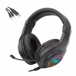 REDRAGON H260 HYLAS RGB Casque Avec fil Arceau Jouer USB Type-A Noir - Vue supplémentaire 5