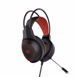 Havit HV-H2239D écouteur/casque Avec fil Arceau Jouer Noir, Rouge - Vue supplémentaire 2