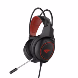 Havit HV-H2239D écouteur/casque Avec fil Arceau Jouer Noir, Rouge - Vue supplémentaire 3