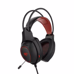 Havit HV-H2239D écouteur/casque Avec fil Arceau Jouer Noir, Rouge - Vue supplémentaire 5