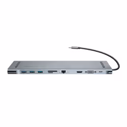 Baseus CATSXG0G station d'accueil USB 3.2 Gen 1 (3.1 Gen 1) Type-C Argent - Vue supplémentaire 2
