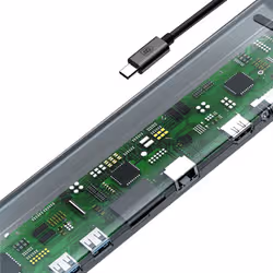 Baseus CATSXG0G station d'accueil USB 3.2 Gen 1 (3.1 Gen 1) Type-C Argent - Vue supplémentaire 3