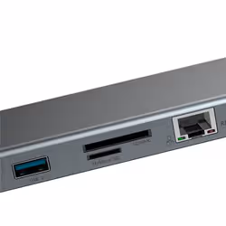 Baseus CATSXG0G station d'accueil USB 3.2 Gen 1 (3.1 Gen 1) Type-C Argent - Vue supplémentaire 4