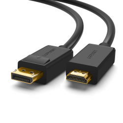 Ugreen 10202 câble vidéo et adaptateur 2 m DisplayPort HDMI Noir