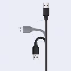 Ugreen US103 câble USB USB 2.0 3 m USB A 0,48 Gbit/s Noir - Vue supplémentaire 4
