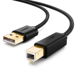 Ugreen 10351 câble USB 3 m USB 2.0 USB A USB B Noir