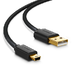 Ugreen 10355 câble USB 1 m USB 2.0 USB A Mini-USB B Noir