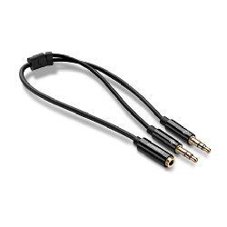 Ugreen 20898 câble audio 0,2 m 2 x 3.5mm 3,5mm Noir