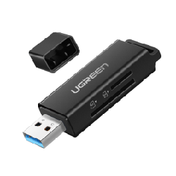 Ugreen 40752 lecteur de carte mémoire USB Noir