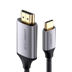 Ugreen 50570 câble vidéo et adaptateur 1,5 m USB C HDMI Type A (Standard) Noir