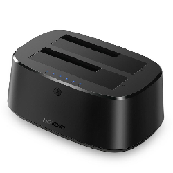 Ugreen 50857 Boîtier de disques de stockage Boîtier HDD Noir 2.5/3.5"
