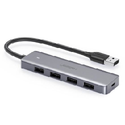 Ugreen 50985 hub & concentrateur USB 3.2 Gen 1 (3.1 Gen 1) Type-A 5000 Mbit/s Argent
