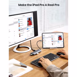 Ugreen 80133 hub & concentrateur USB 3.2 Gen 1 (3.1 Gen 1) Type-C 5000 Mbit/s Gris - Vue supplémentaire 5